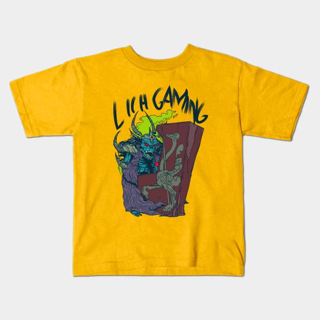 Lich Gaming Kids T-Shirt by Talonardietalon